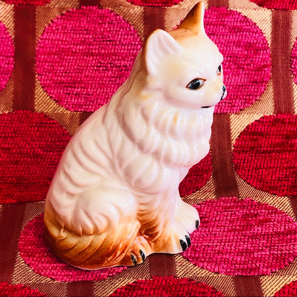 Vintage Porcelain Cat Figurine - Picture 2 of 7
